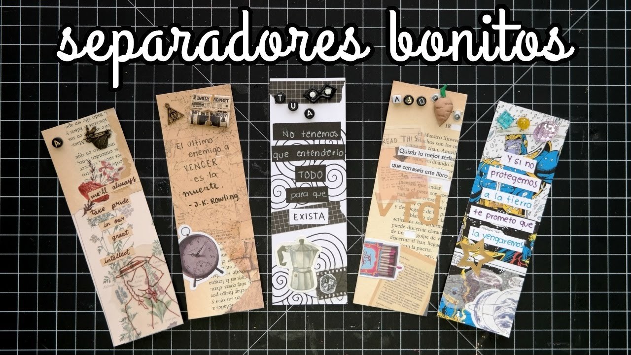 Separadores de Libros Fandom - DIY marca páginas inspirados en libros | Ame Mayén