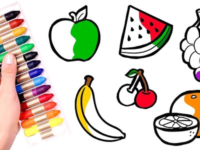 ???????? Aprendemos las FRUTAS ???????? Dibuja y Colorea para niños