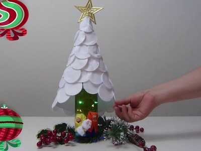 Árbol Navideño con Luz Sencillo Fácil y Económico, Decoración Navidad