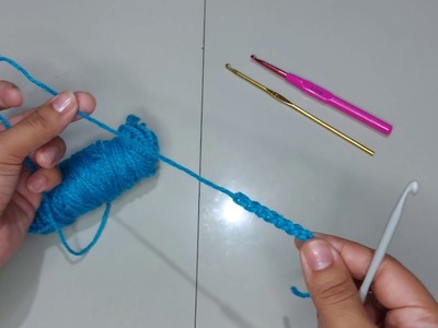 Clases de Crochet.  Lección 1: Cadenas