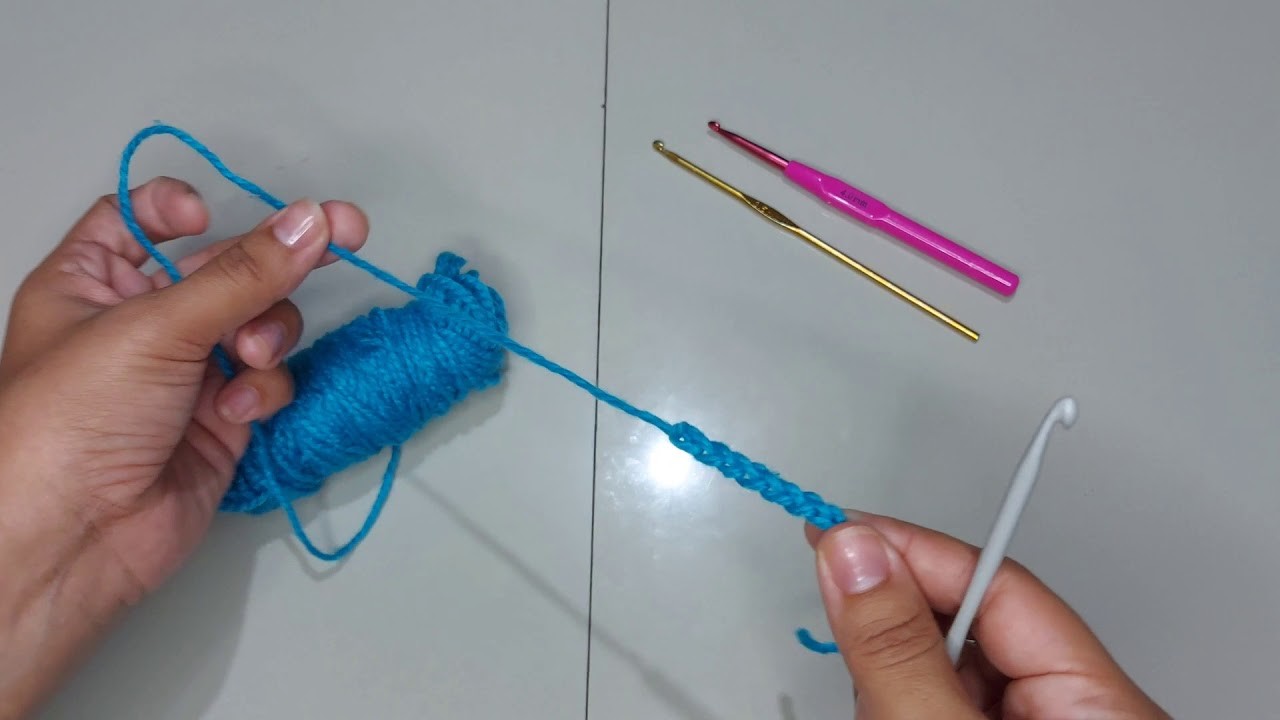 Clases de Crochet.  Lección 1: Cadenas