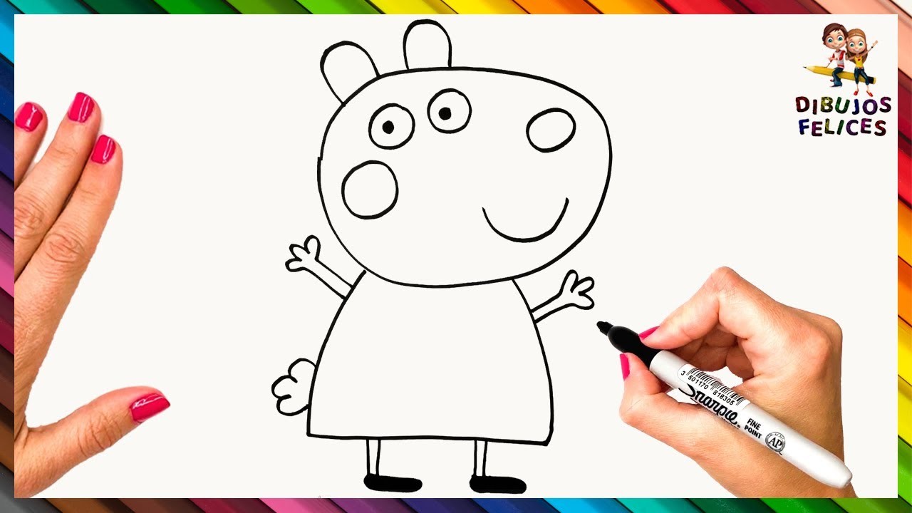 Cómo Dibujar A Suzy La Oveja De Peppa Pig ???? Dibujos Para Niños