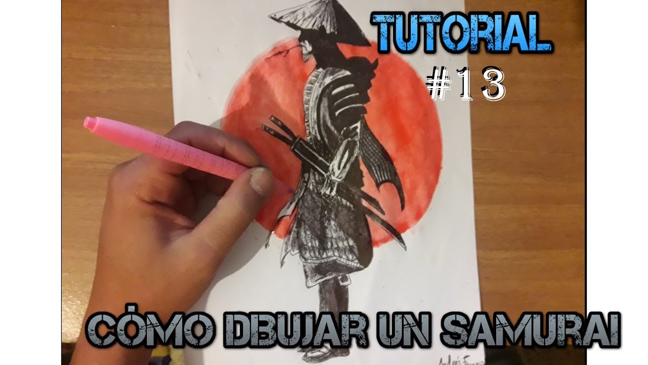 Como dibujar un samurai paso a paso | How to draw a samurai "SPEED PAINTING"last samurai