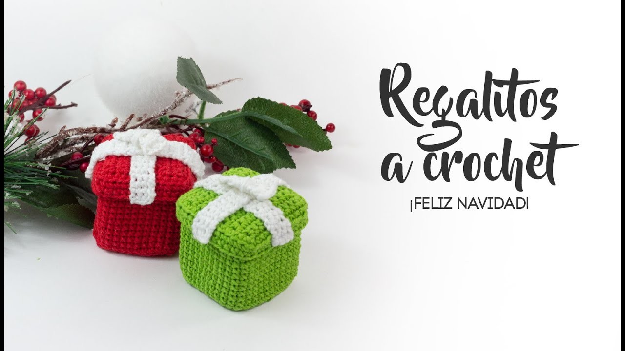 Cómo hacer regalos de Navidad a crochet ¡Cajitas de regalo!