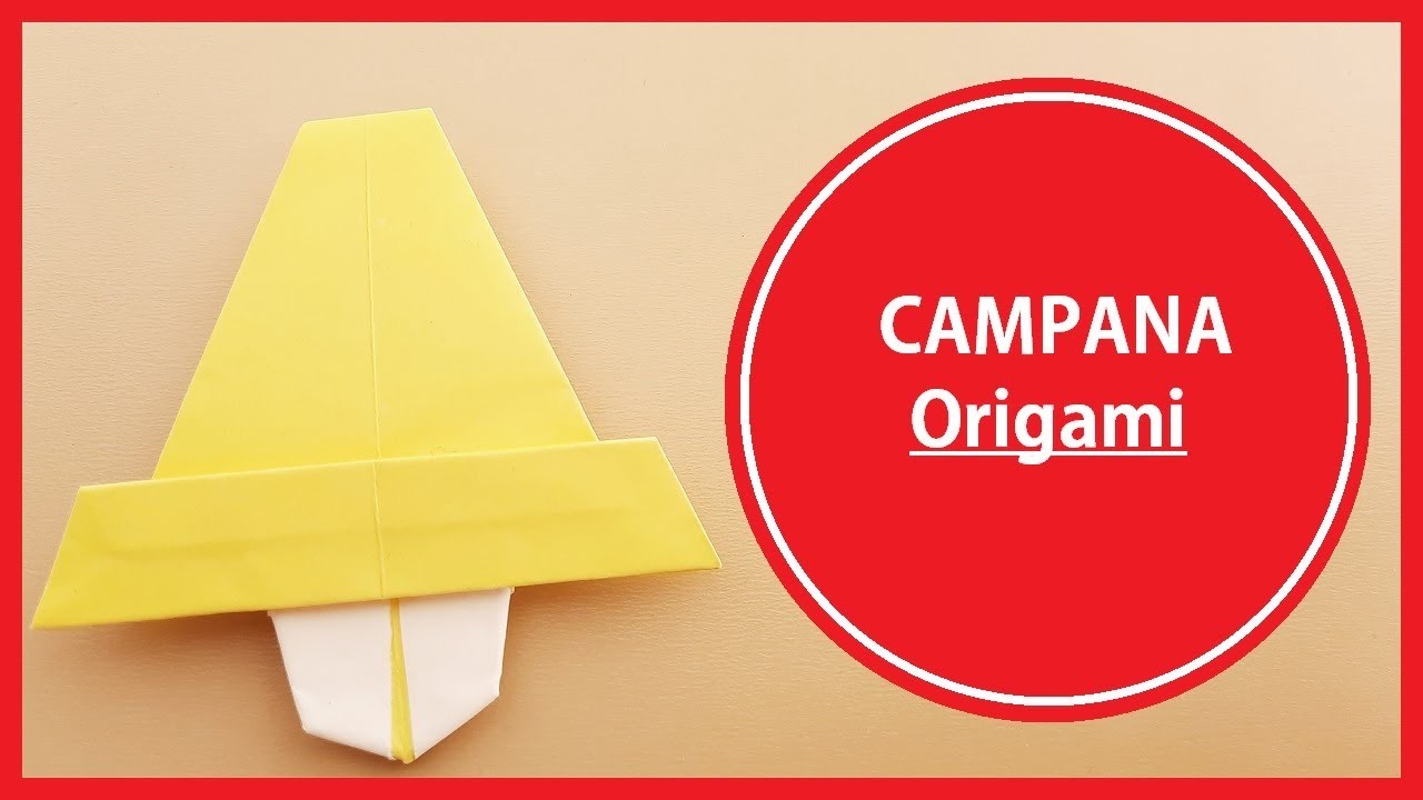 Cómo hacer una CAMPANA ???? de papel MUY FÁCIL ✅ | Origami PASO A PASO