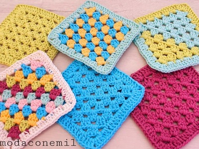 Como tejer Granny en Diagonal a crochet paso a paso