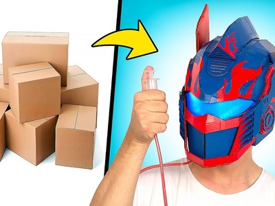 DIY Máscara hidráulica de cartón de Transformers