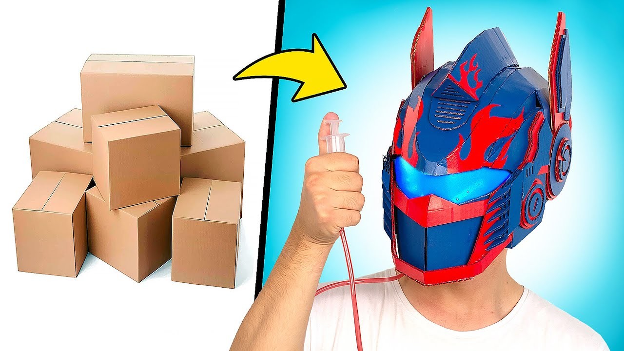 DIY Máscara hidráulica de cartón de Transformers