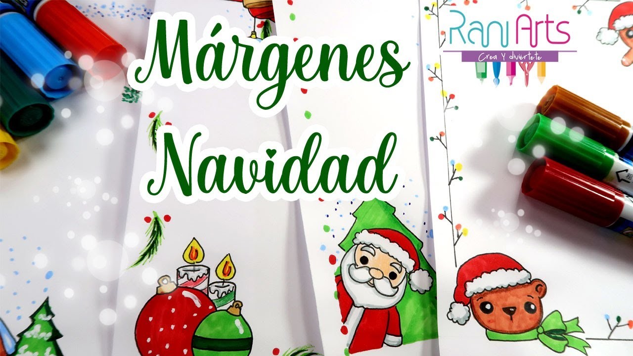Hojas decoradas. Bordes. Márgenes - Edición Navidad! - Christmas Project Border Designs