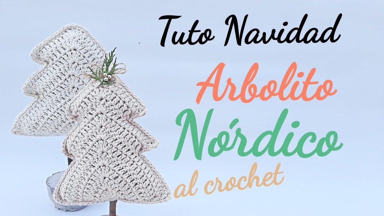 Tuto Navidad Calendario de Adviento Arbolito Nórdico súper fácil al crochet