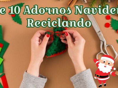 ADORNOS NAVIDEÑOS FACILES Y ECONOMICOS | Adornos navideños Faciles Con Material Reciclable | #NATAL