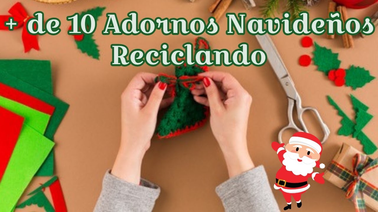 ADORNOS NAVIDEÑOS FACILES Y ECONOMICOS | Adornos navideños Faciles Con Material Reciclable | #NATAL