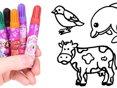 Aprende los Animales ???????? Dibujar y Colorear para niños