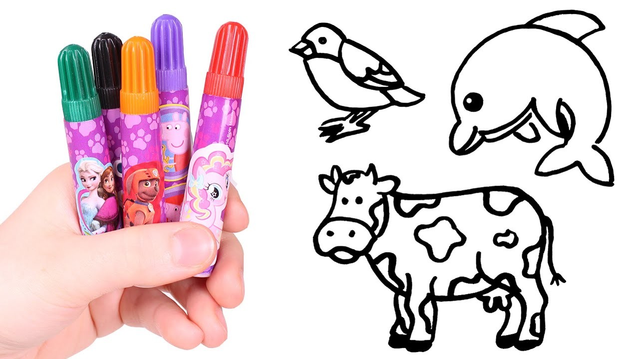 Aprende los Animales ???????? Dibujar y Colorear para niños