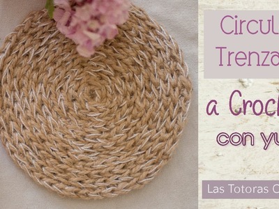 Circulo Trenzado - Plato de sitio en espiral - Crochet | Las Totoras Crochet