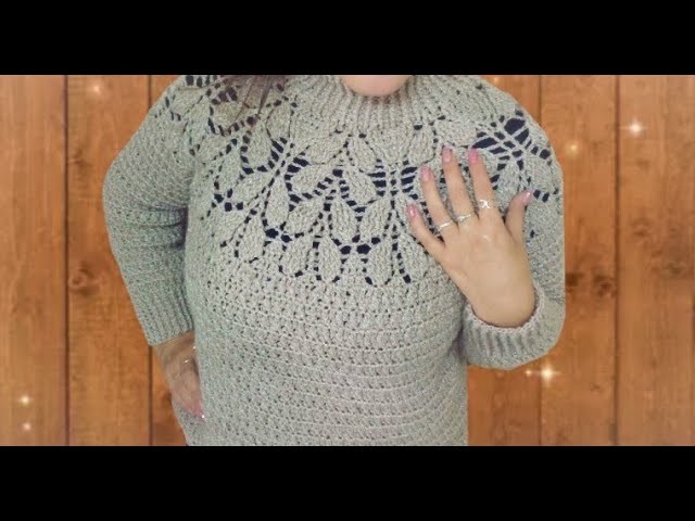 Como hacer suéter para Dama elegante tejido a crochet parte #2????????????crocheteando con la comadre