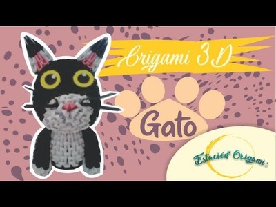 Como hacer un gato- Origami 3D