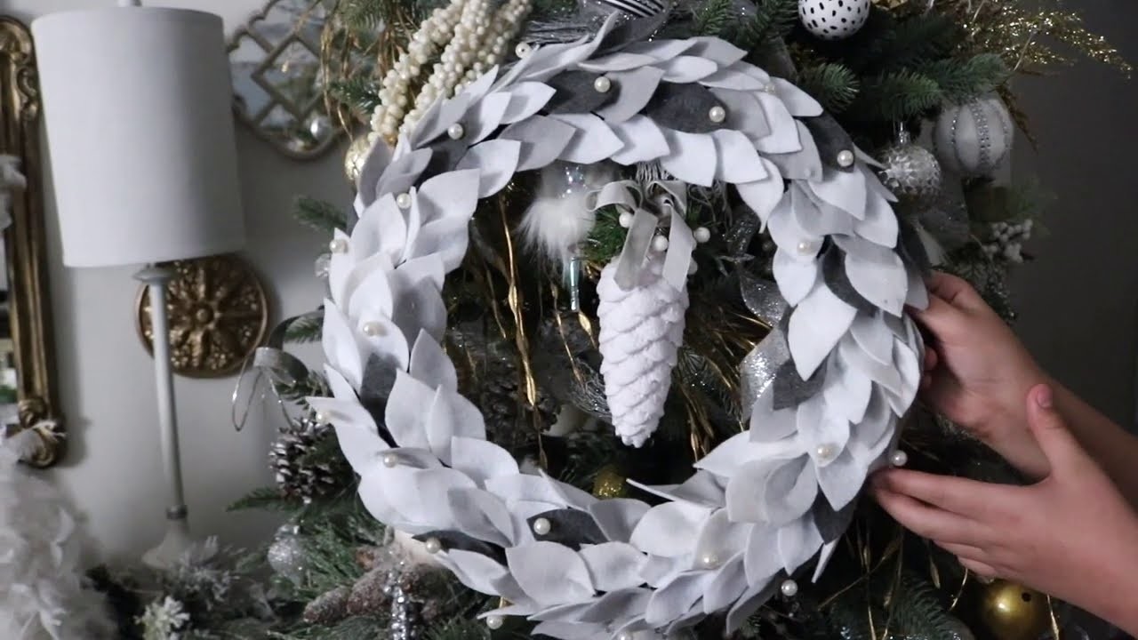 Decoraciones De Navidad Como Hacer corona Navideña DIY Super Fácil