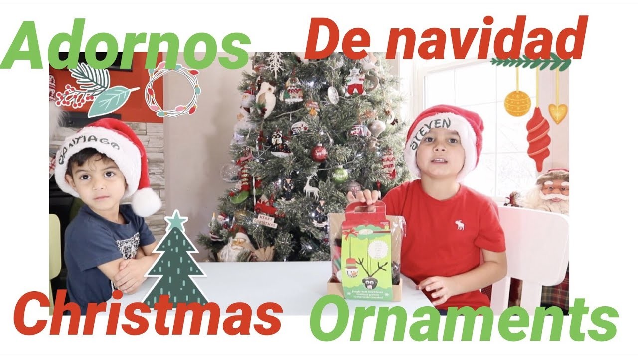 EASY CHRISTMAS ORNAMENTS (KIDS CRAFT). ADORNOS DE NAVIDAD FACILES (MANUALIDADES PARA NIÑOS)