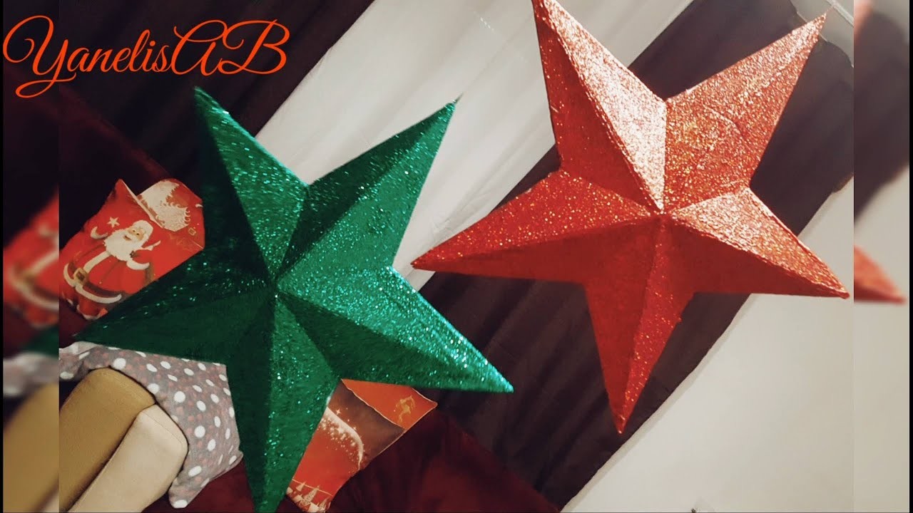 Estrellas de Navidad 3D. Stelle di Natale 3D, DIY, crafts for christmas