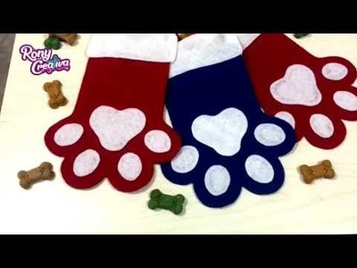 Botas Navideñas para Mascotas DIY - Ronycreativa manualidades