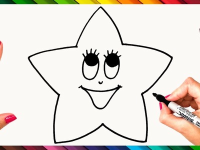 Cómo Dibujar Una Estrella Paso A Paso ⭐ Estrella Dibujo