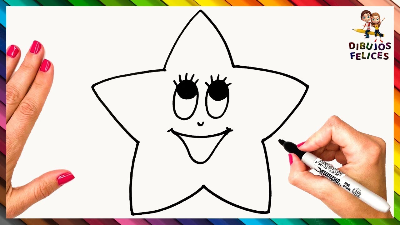 Cómo Dibujar Una Estrella Paso A Paso ⭐ Estrella Dibujo