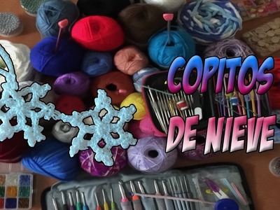 Como hacer Copos de nieve o grannys pequeños a crochet SUPER FACIL y RAPIDO paso a paso en español.
