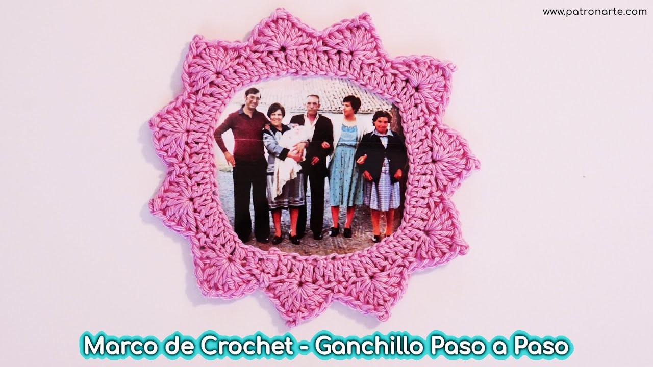 Cómo Hacer Marco de Crochet - Ganchillo Fácil y Rápido Paso a Paso