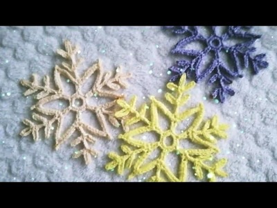 Copo de nieve a crochet muy fácil