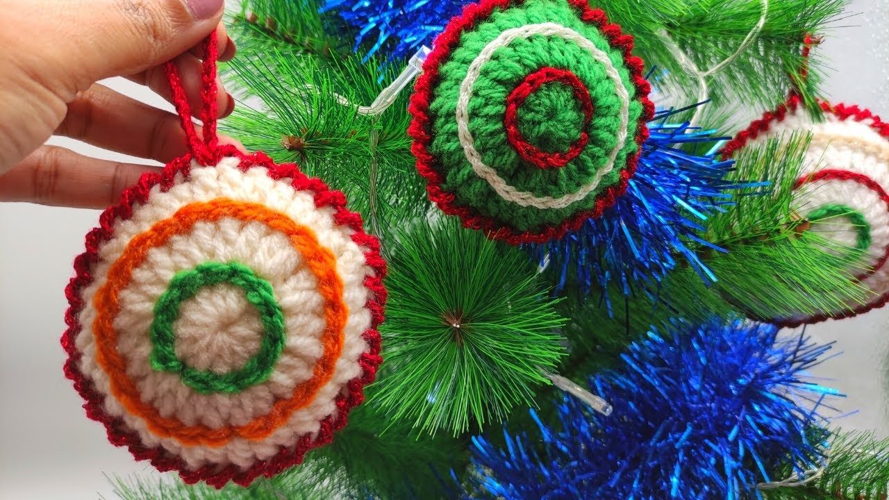 Esferas navideñas a crochet para  principiantes