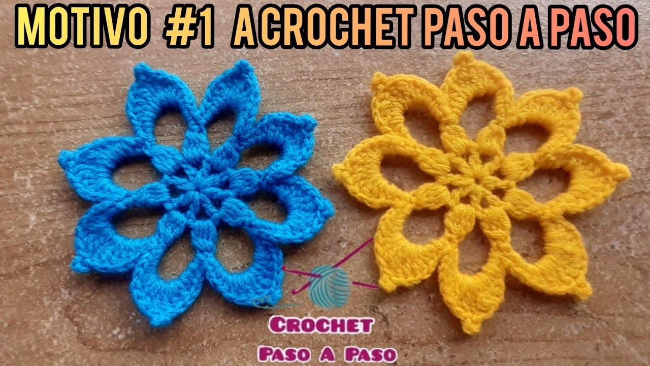 Motivo #1 a crochet paso a paso