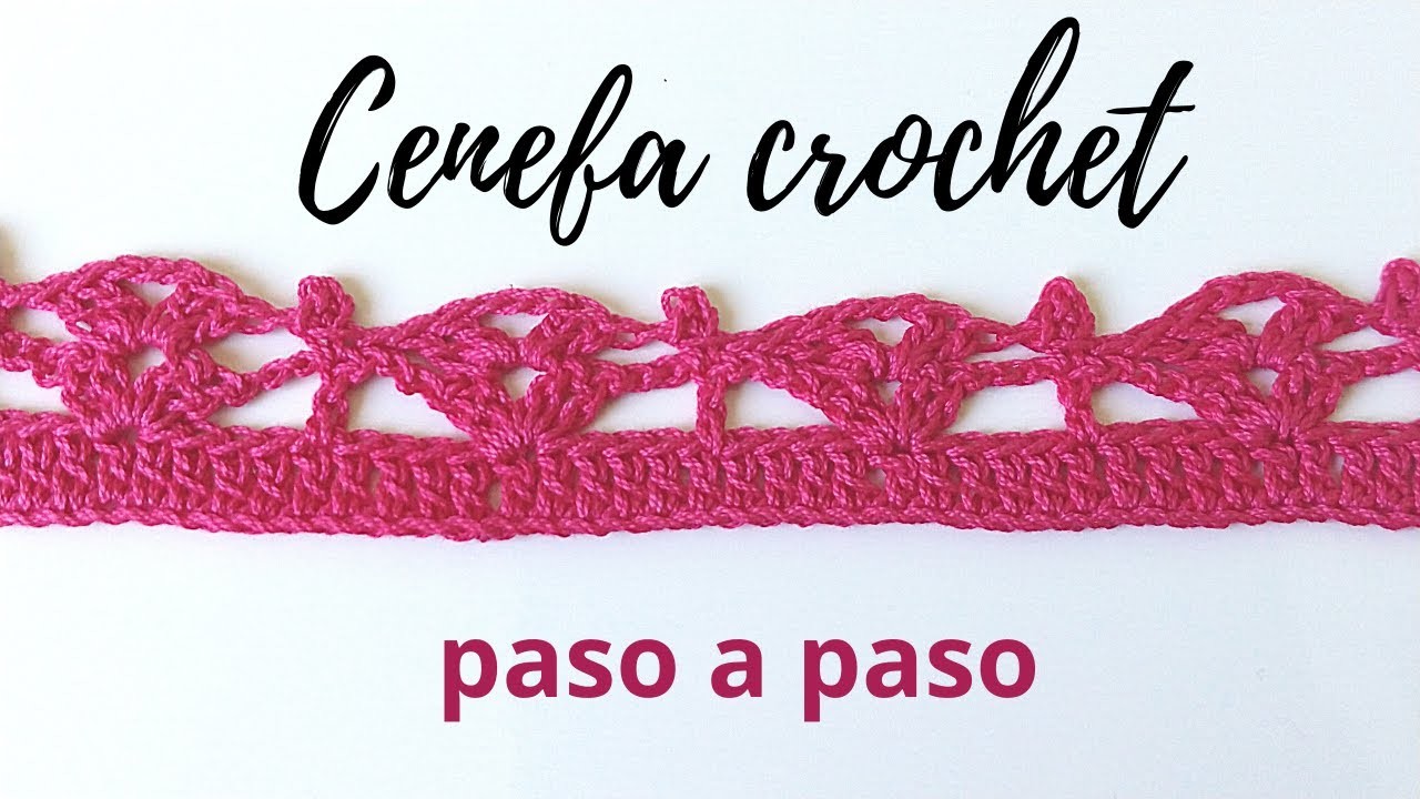 Cenefa Puntilla borde # 3 tejido a crochet