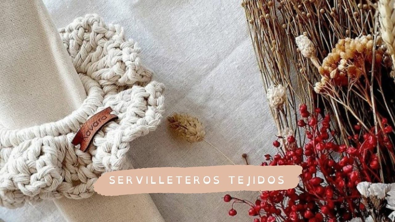 Cómo tejer servilleteros #crochet #servilleterostejidos
