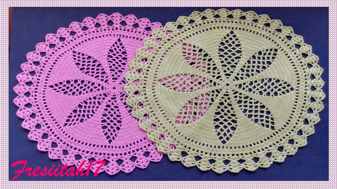 Hermoso tapete tejido a crochet paso a paso (diámetro aprox. 45 cm - 25 hileras )
