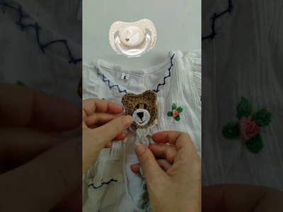 Porta chupetes tejido a crochet, Sopa de Cosas Lindas