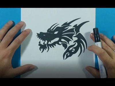 Como dibujar un dragon paso a paso 26 | How to draw a dragon 26