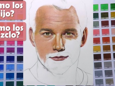 Cómo elijo los colores para dibujar un rostro. Cómo mezclo los colores - Chris Pratt
