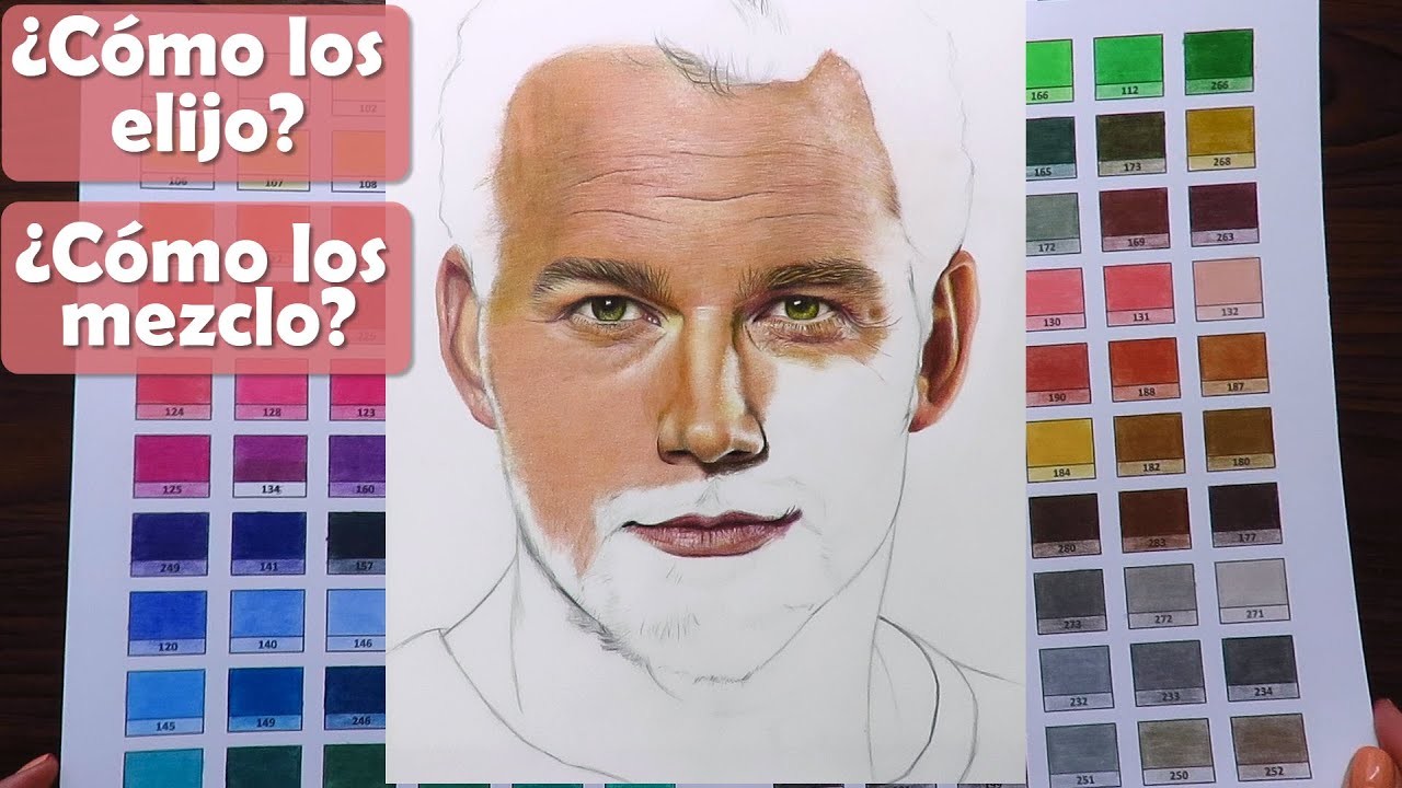 Cómo elijo los colores para dibujar un rostro. Cómo mezclo los colores - Chris Pratt
