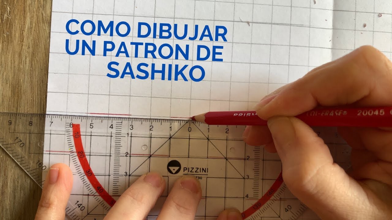 Patrones de Sashiko desde cero · un paso a paso para dibujar nuestros patrones ·