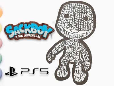 PS5  Como Dibujar Sackboy A Big Adventure Nuevo Video Juego  Playstation 5  - Cat Color ????