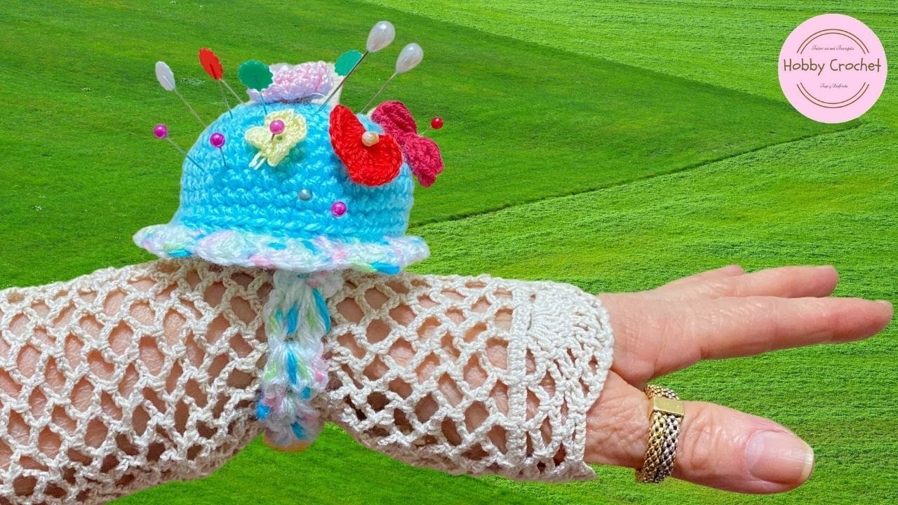 Alfiletero a crochet paso a paso (Versión Diestra)