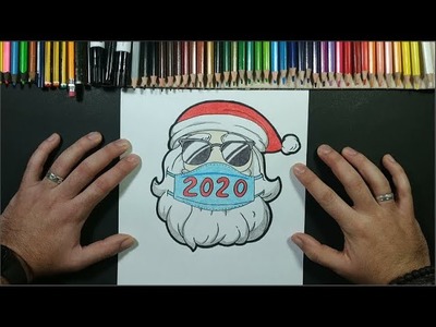 Como dibujar a papa noel ???????? paso a paso 12 | How to draw Santa Claus ???? 12