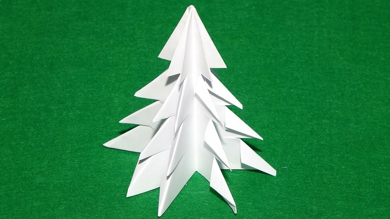 Como hacer un arbol de Navidad de papel  - Christmas Tree Origami