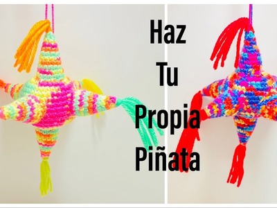 Como hacer una piñata tejida a crochet o ganchillo. tejidos a crochet-tejidos hecho a mano. piñata????