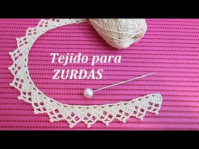 Tejido a crochet para zurdas #tutorial #zurdas #blusasnorma