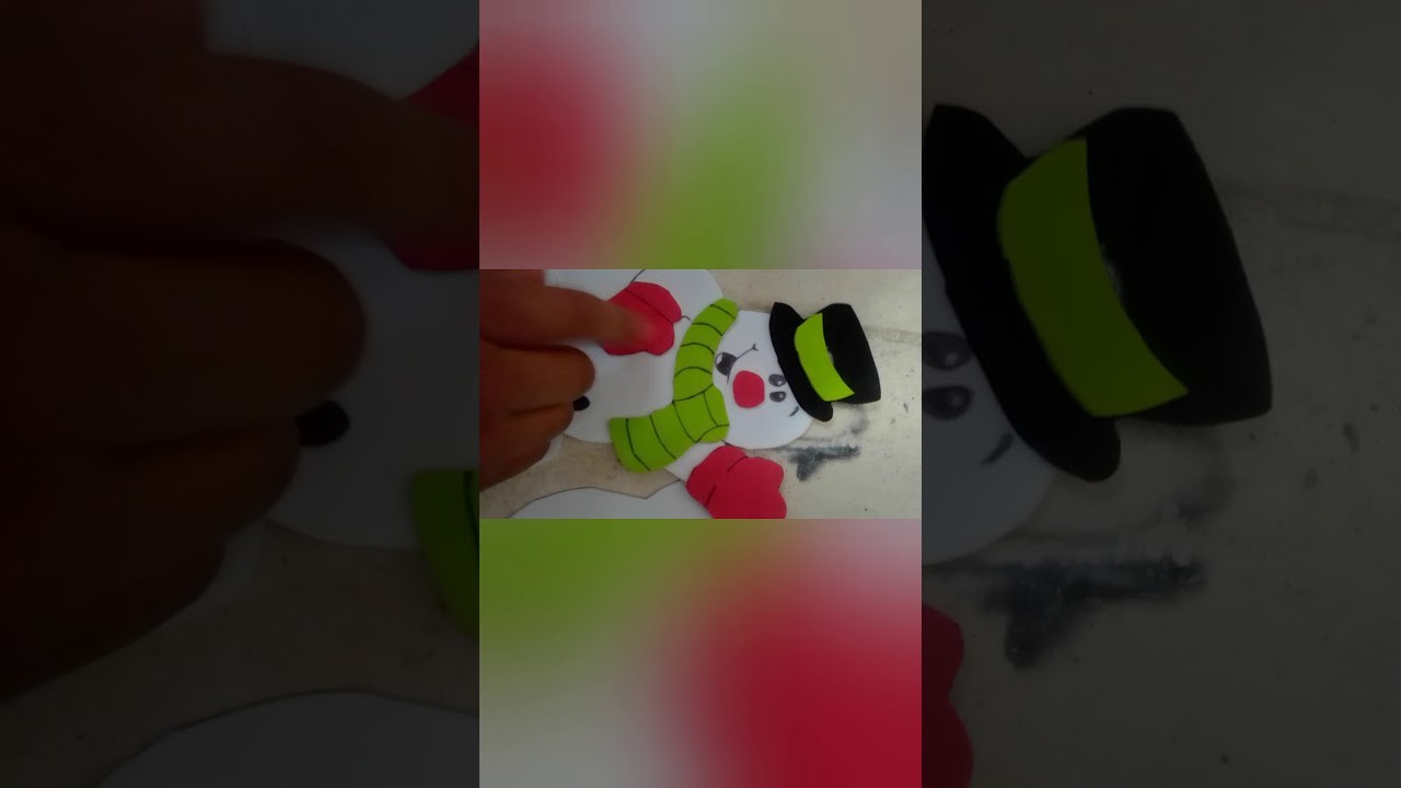 Como crear un muñeco de nieve-manualidades murcielaguito