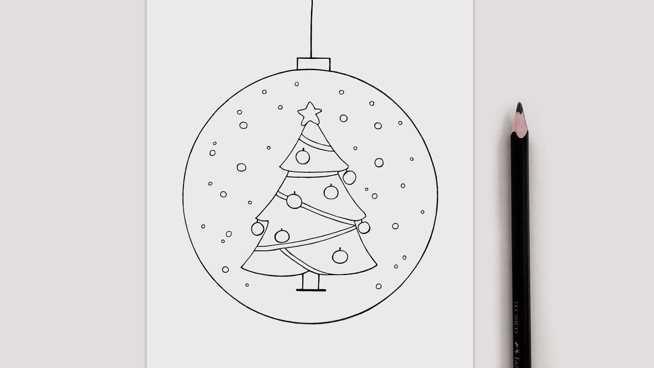 ⭐️ COMO DIBUJAR UN ARBOL DE NAVIDAD | PASO A PASO