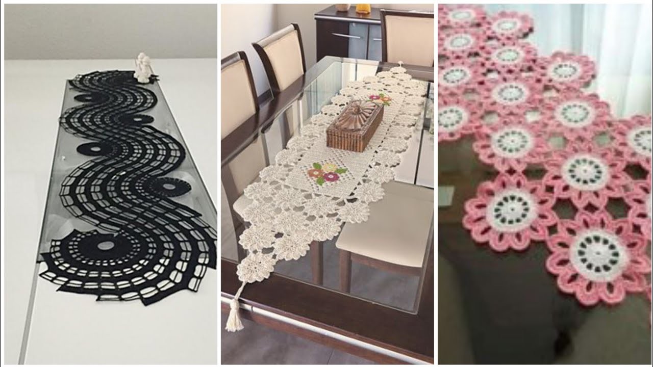 Lujos y más demandai Mesa de crochet mate y caminos de mesa design