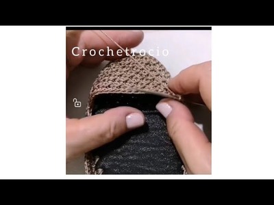 Punto Crochet "media vareta combinado con punto deslizado (yo le dijo" ojo de pez)